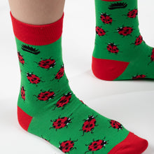 Load image into Gallery viewer, FAMILY BAMBOO SOCKS | LADYBIRD - HEDGY SOCKS
